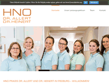 Tablet Screenshot of hno-freiburg.com